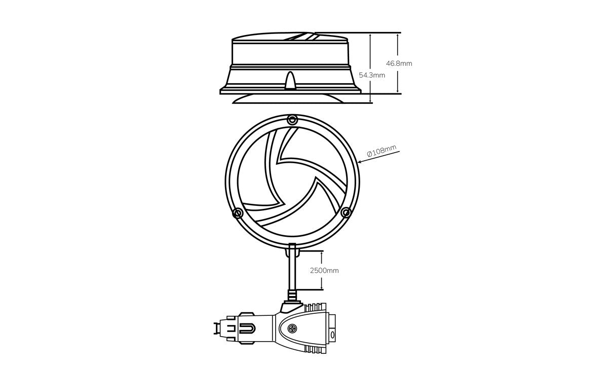 Tru Vision Mini LED Beacon - Magnetic