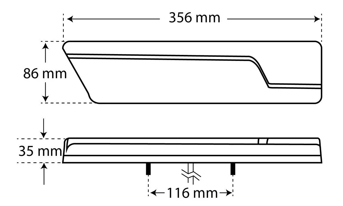 Tru Vision 556 Series Stop Tail Sequential Indicator Reverse 10-30V Twin Pack (LR)