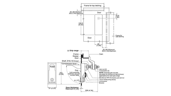 Lift & Turn Latch - 62-10-811-20