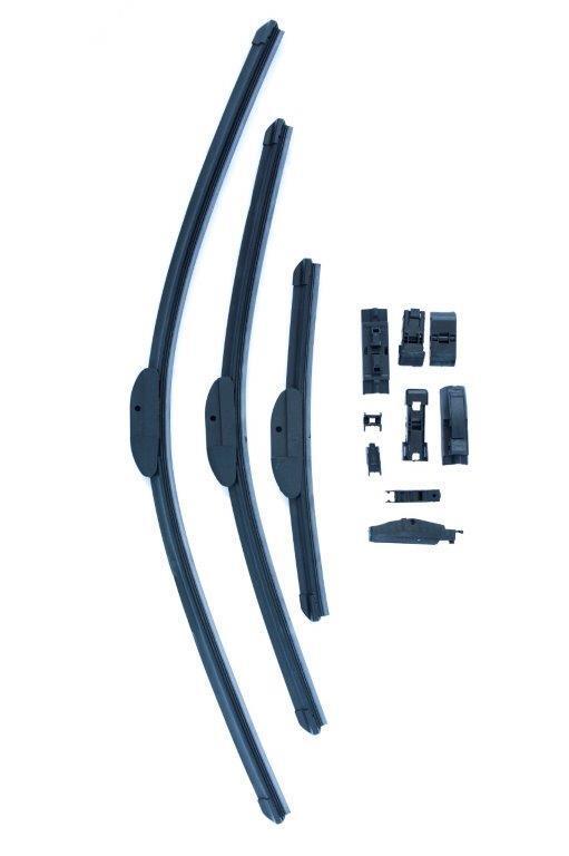 Wiper Blade 475mm MULTIPLE ADAPTORS AND HOOK