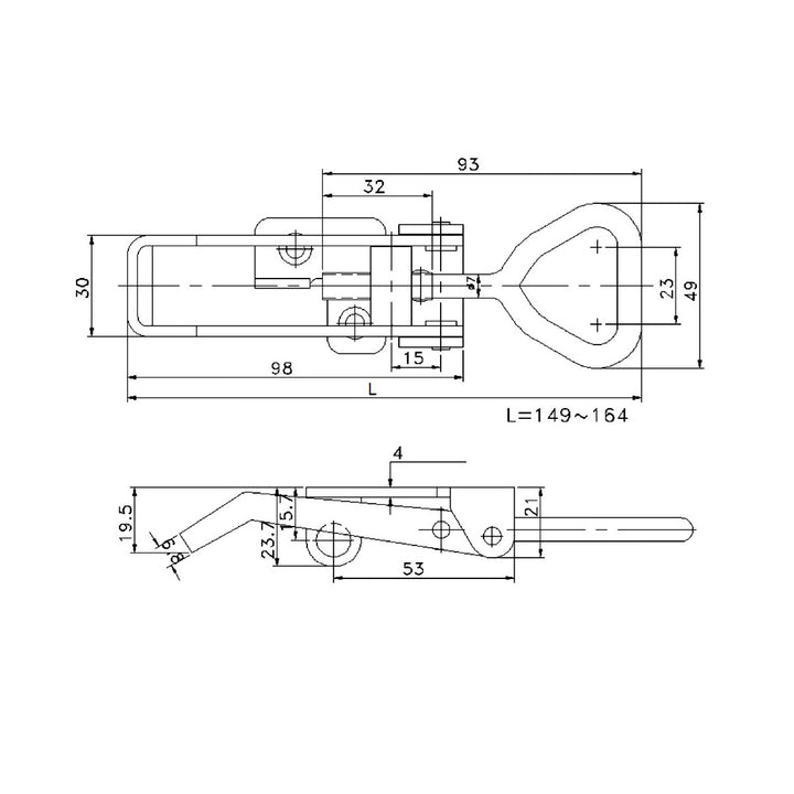 Over Centre Hooks & Latches