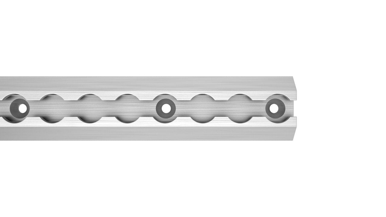 Aluminium Cargo Track Angle 45mm x 1.27M