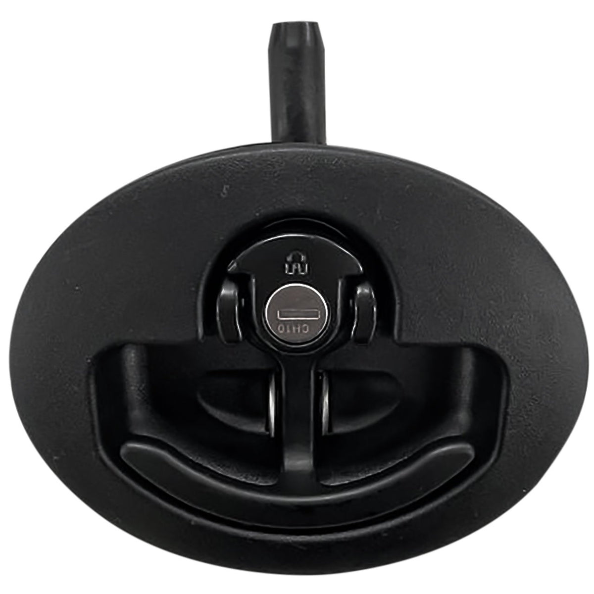 Drop T Compression Oval Lock Black, Key – Truck Hardware