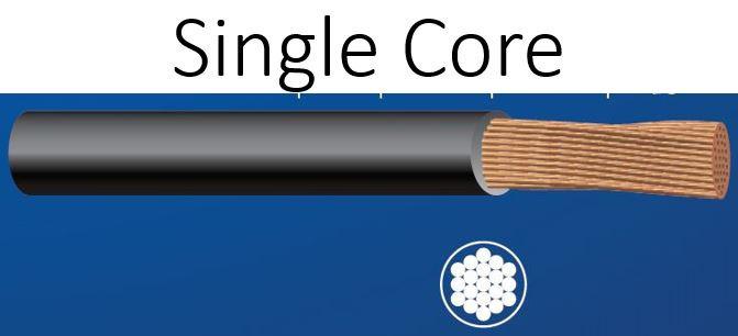 3MM Single Wire X100M 10Amp - 3MM100Black
