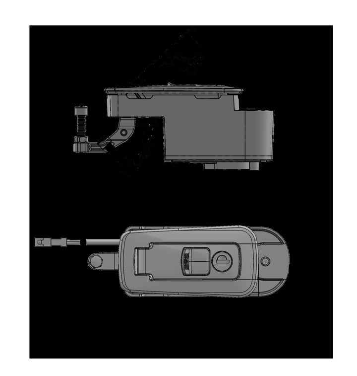 Comp Latch C/Lkg 12v sealed BlkPOLYKey95