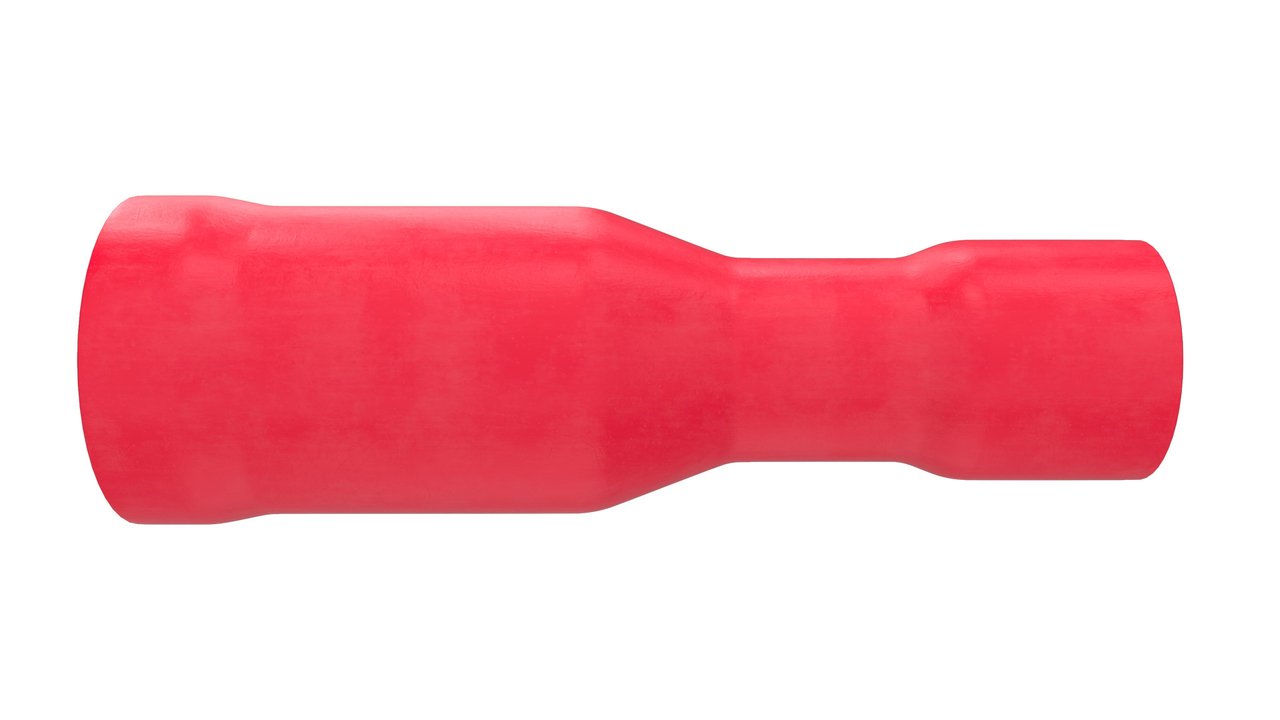Crimp Terminal Red Female Bullet-QKC18