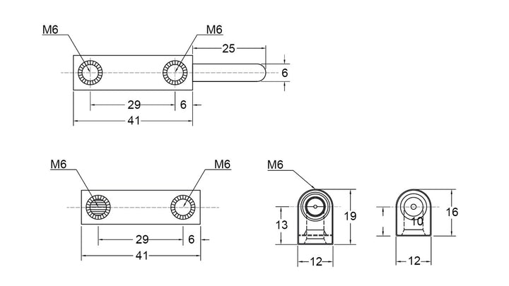 Hinge Lift Off 82MM-Offset 19X16MM