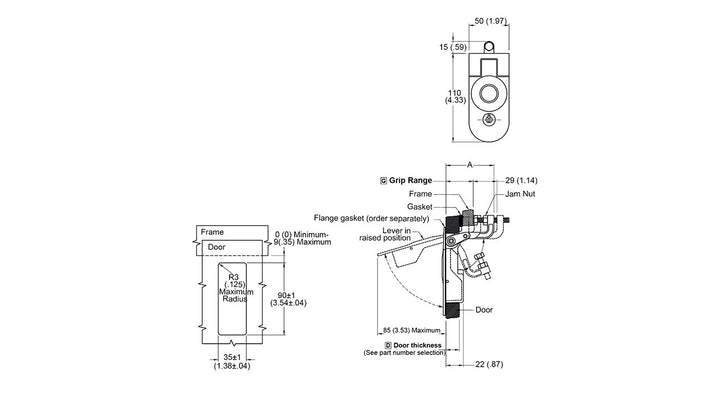 Sealed Lever Catch Locking - C5-21-25