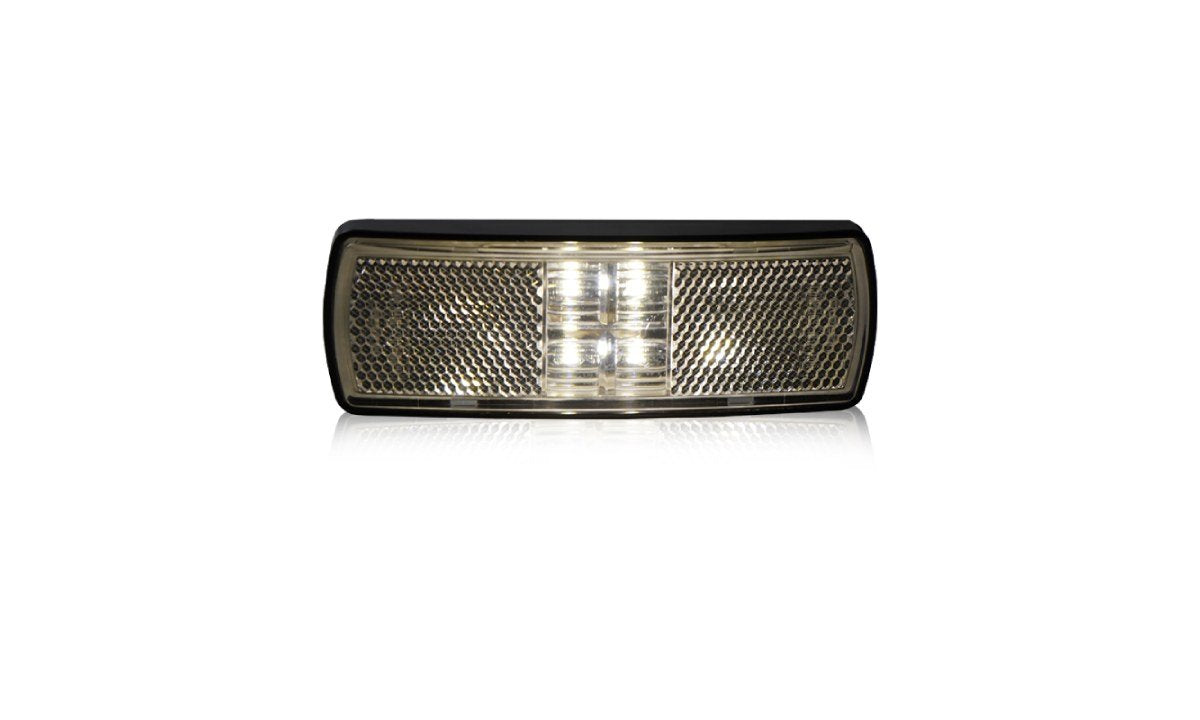 122 Series White Front-End Outline Marker/Reflector 10-30V 10pk