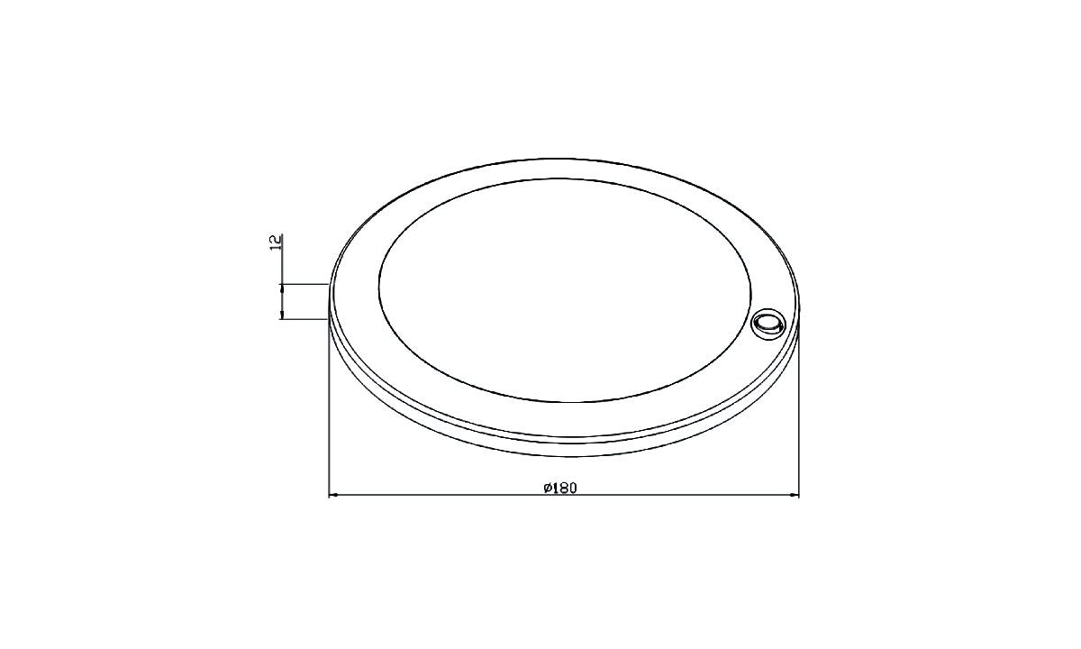 180mm LED Ceiling Light On/Off switch 12V