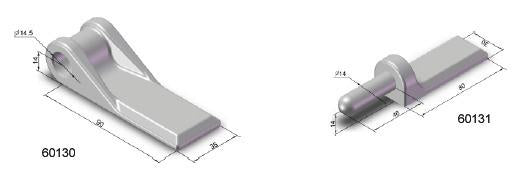 Dropside Gudgeon - Pin Only