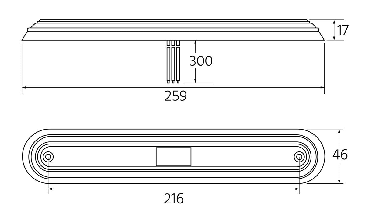 260 Slimline LED Indicotor 12/24V