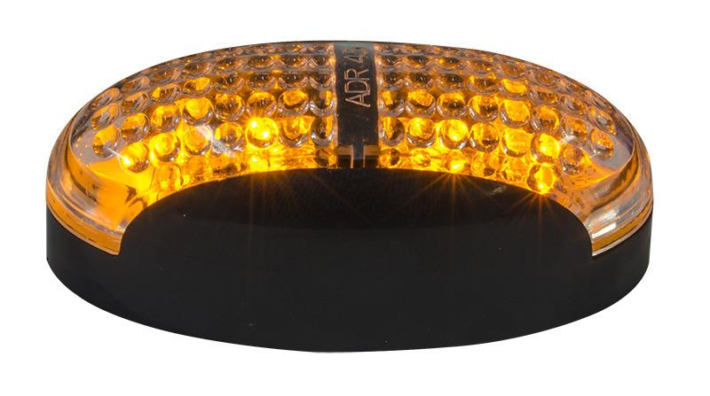 Led Clearance Light Amber 10-30V Clear Lens