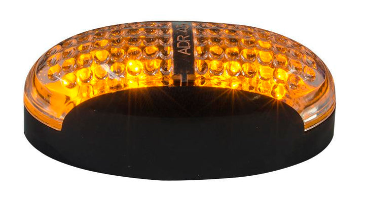 Led Clearance Light Amber 10-30V Clear Lens