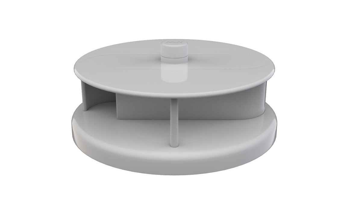 Rotary Vent White PVC - 240MM