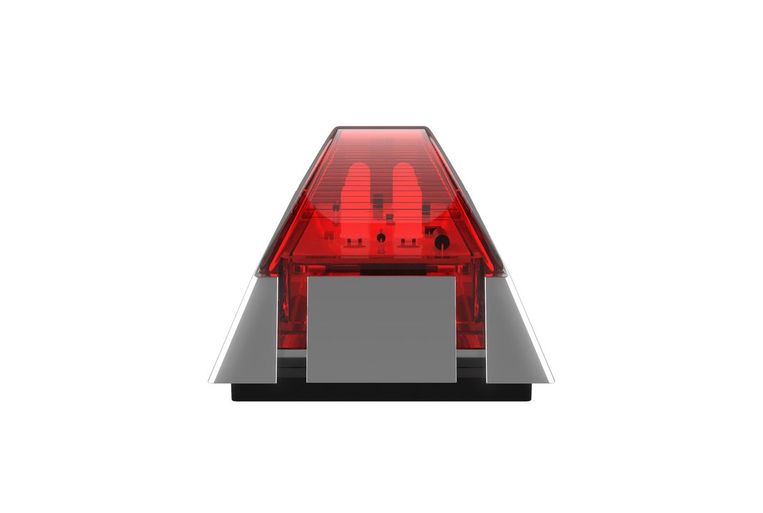 Led Rear End Outline Marker Red Chrome/Base 10Pack