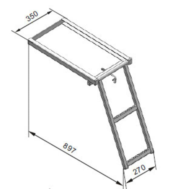 Ladder Slide Out 2 Step