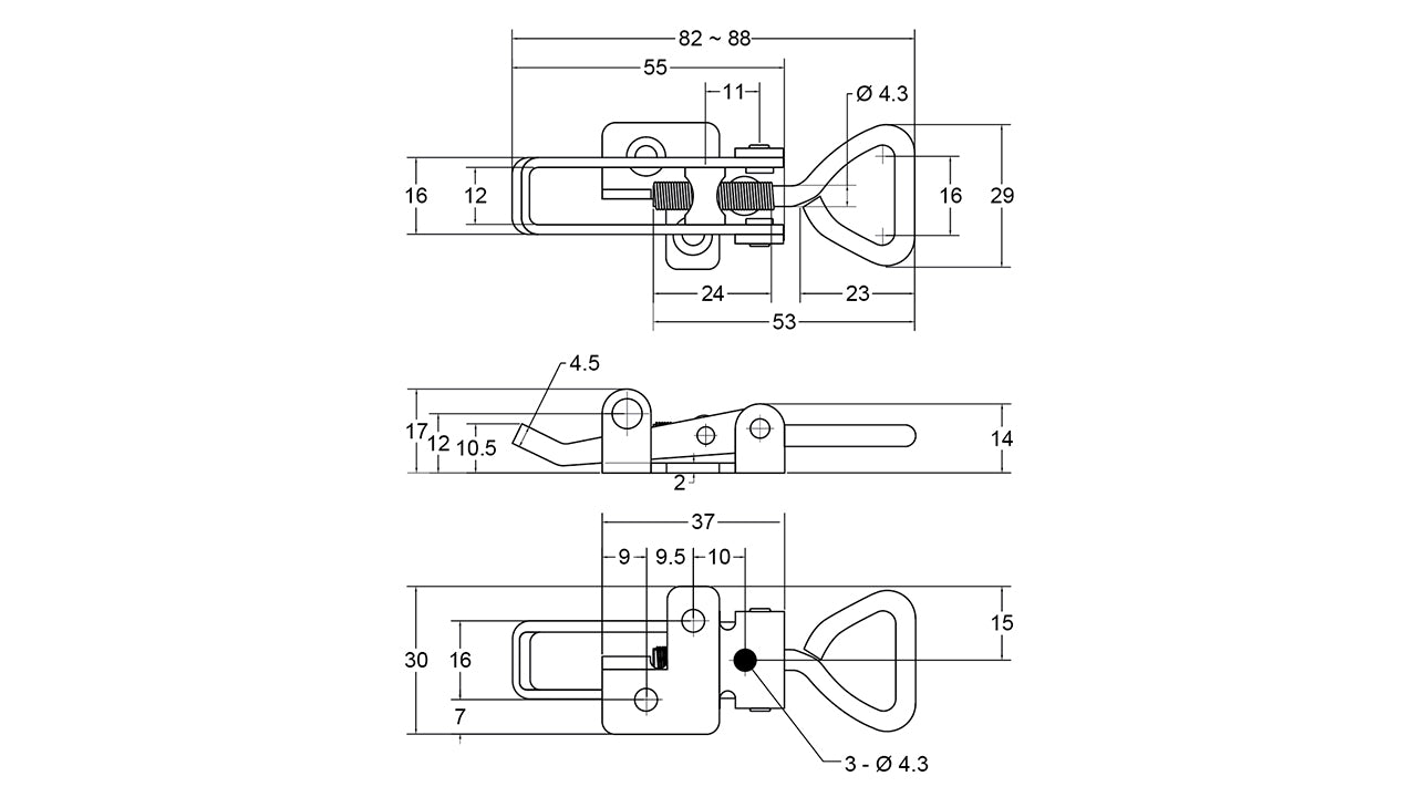 Over Centre Hooks & Latches
