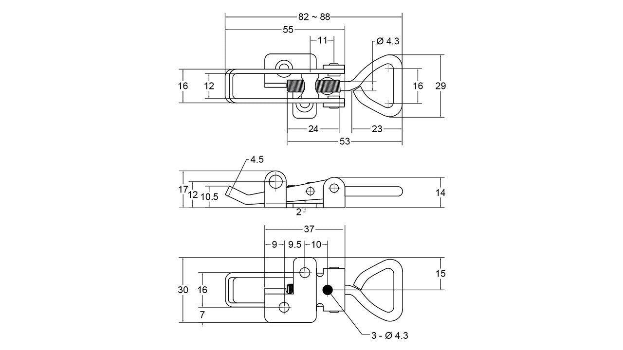 Over Centre Hooks & Latches