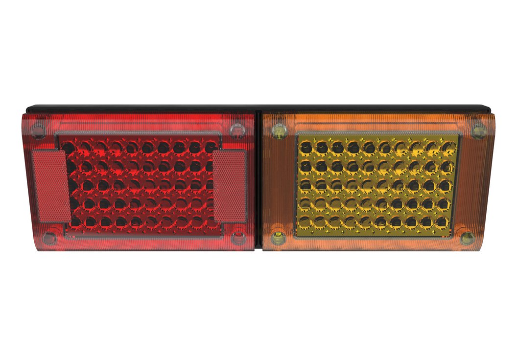 Led Jumbo Twin Red/Amber - 10-30V Multi