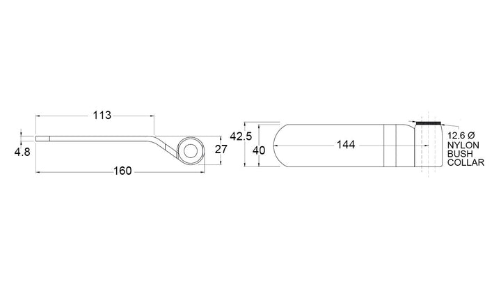 Strap Hinge 144MM