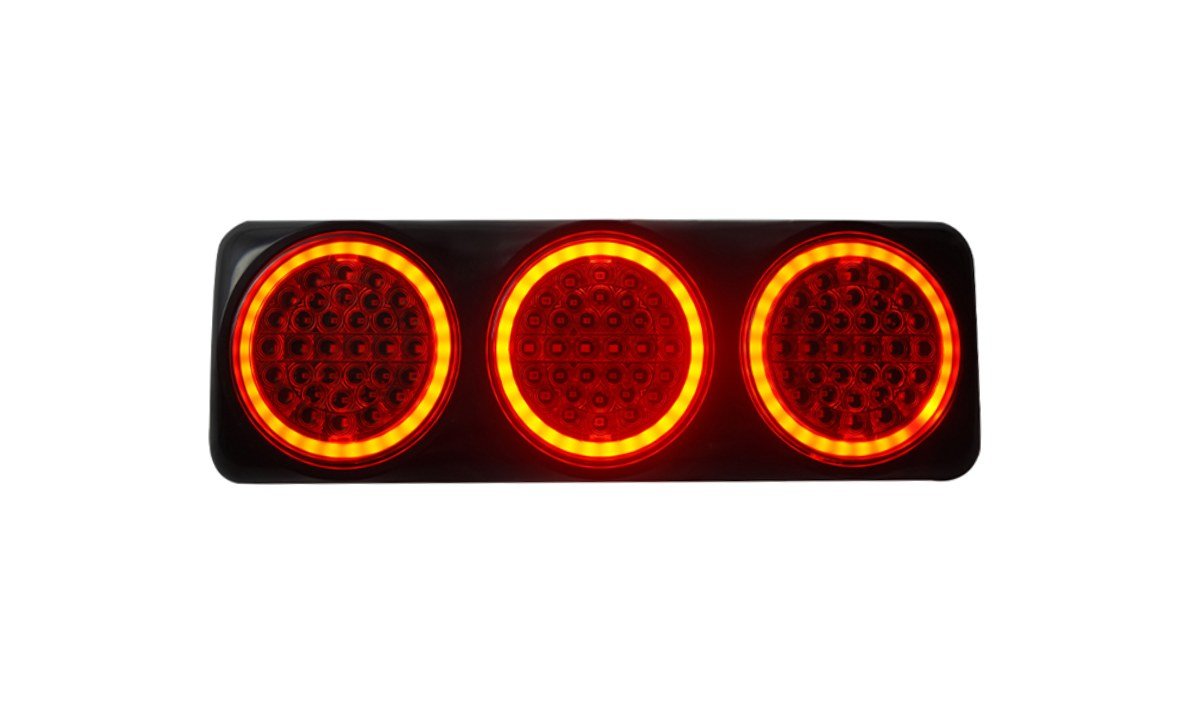 5inch Round Triple Stop/Tail glow, Running Indicator