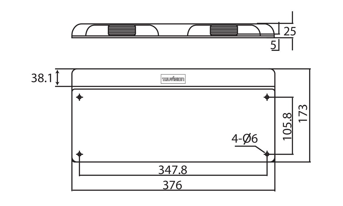 375mm Licence Plate Frame With NPL 10-30