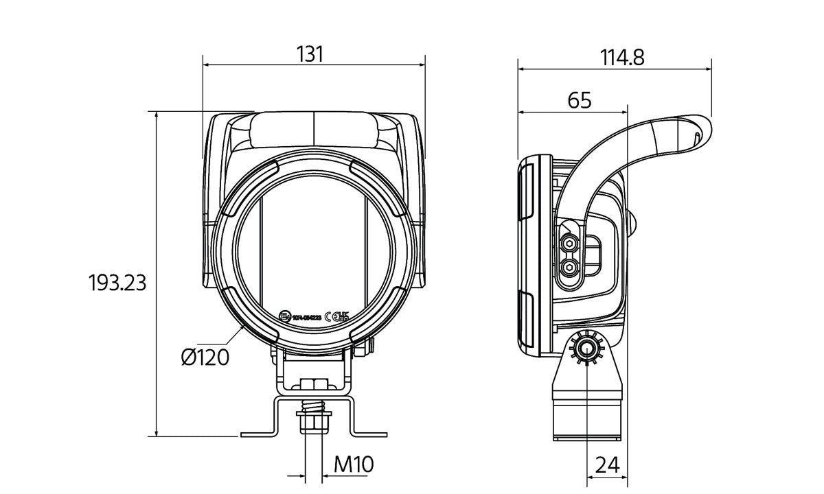 LED Working lamp 10-30V with handle
