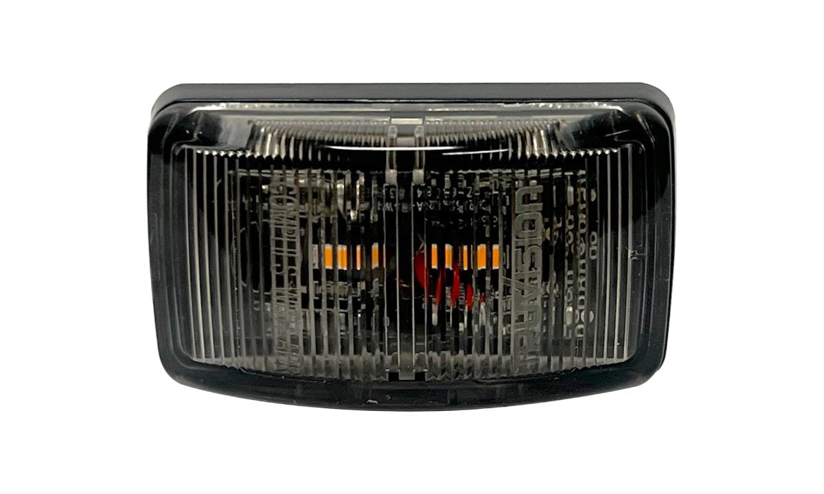 63 Series Amber Side Marker, with Supplementary Cat.5 Side Indicator 10-30V 10 Pack (Clear Lens)