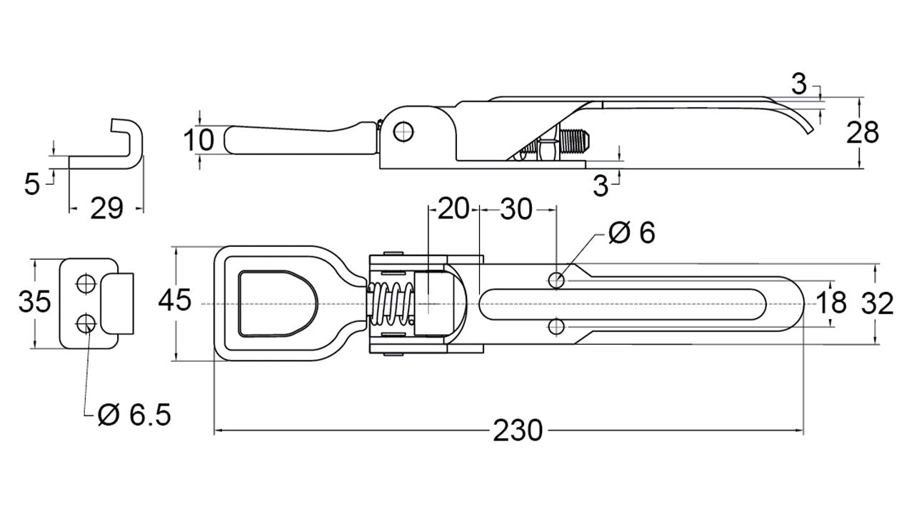 Toggle Fastener & Hook Z/P