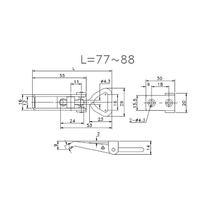 Over Centre Hooks & Latches