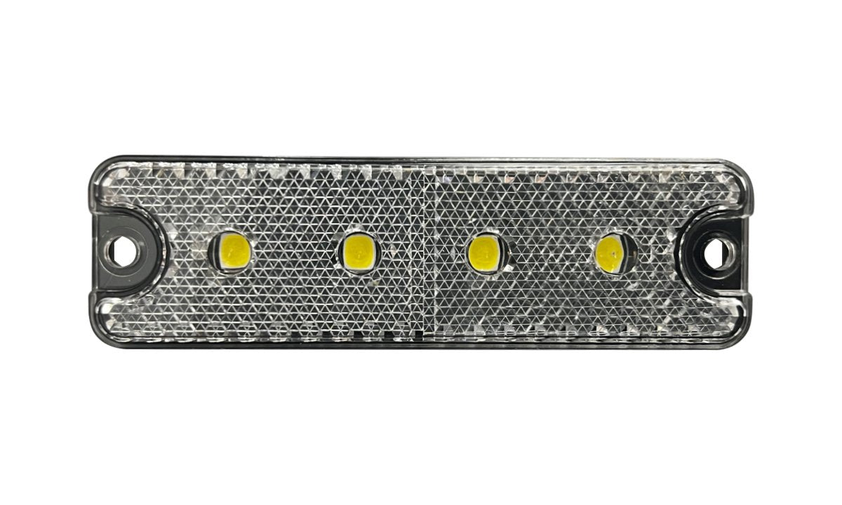 88 Series White Front-End Outline Marker/Reflector 10-30V 10pk