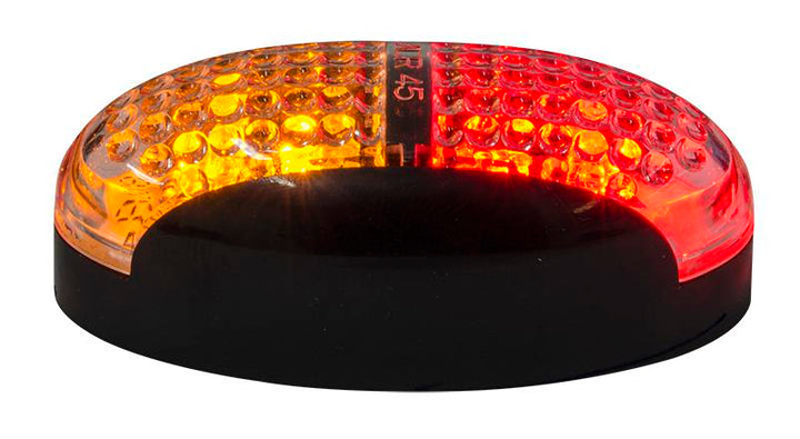 Led Clearance Light Red/Amber 10-30V Clear Lens
