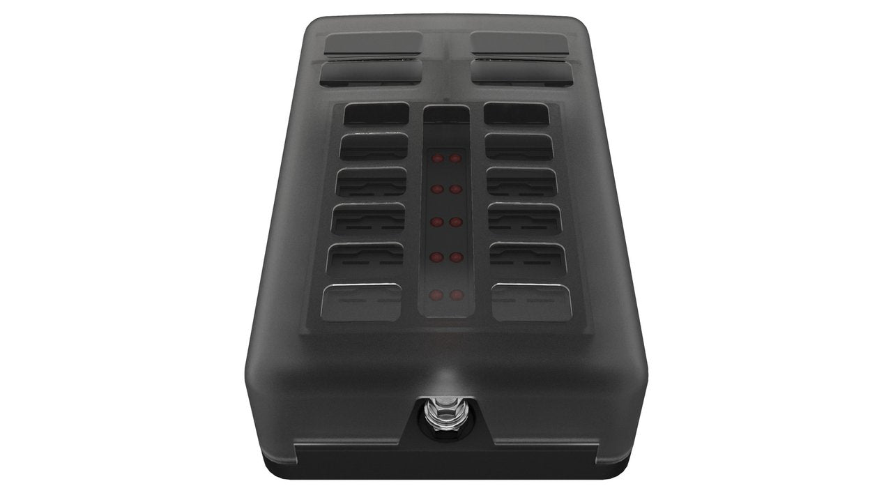 12 Way std fuseholder with neg PC Terminals