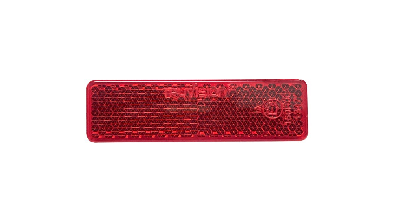 Reflex Reflector (Red) 70x20 Stick-On 100PK
