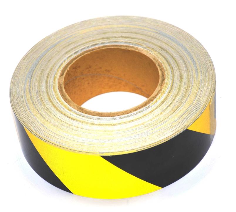 Reflective Tape Black/Yellow 48MMx45.7MM