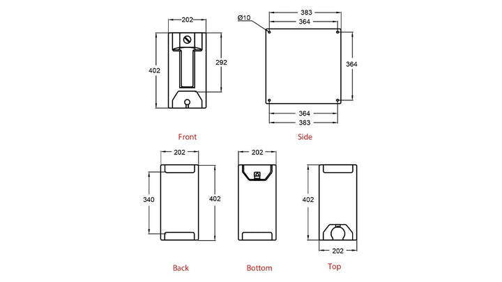 Water Tank & Dispenser 23 Ltr Square