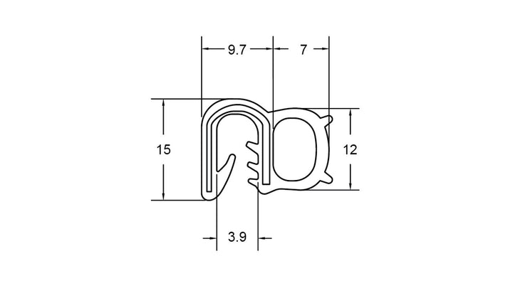 Pinchweld Side Mount Grip1.0-2.0MM-V
