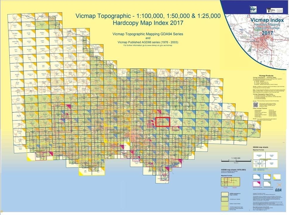 SKENE 8123-S VIC MAP 1:50,00