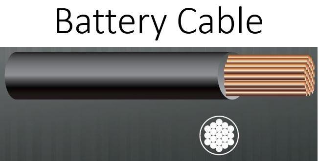 Battery Cable 6 Bs Black X 100M 140Amp