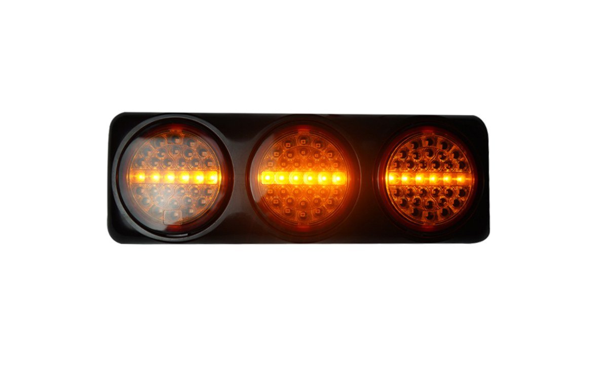 5inch Round Triple Stop/Tail glow, Running Indicator