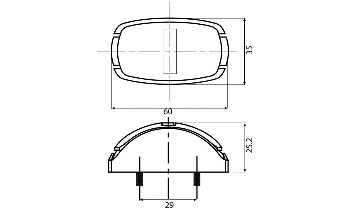 Amber-Marker Light 2 Led