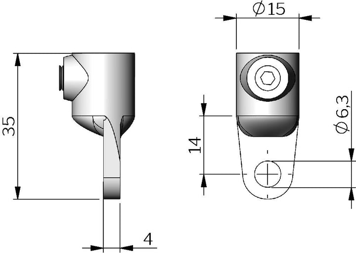 Vector T-Handle W/Adj Cam