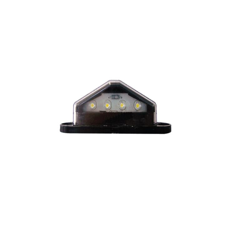 Led License Plate Lamp Black 4 Led