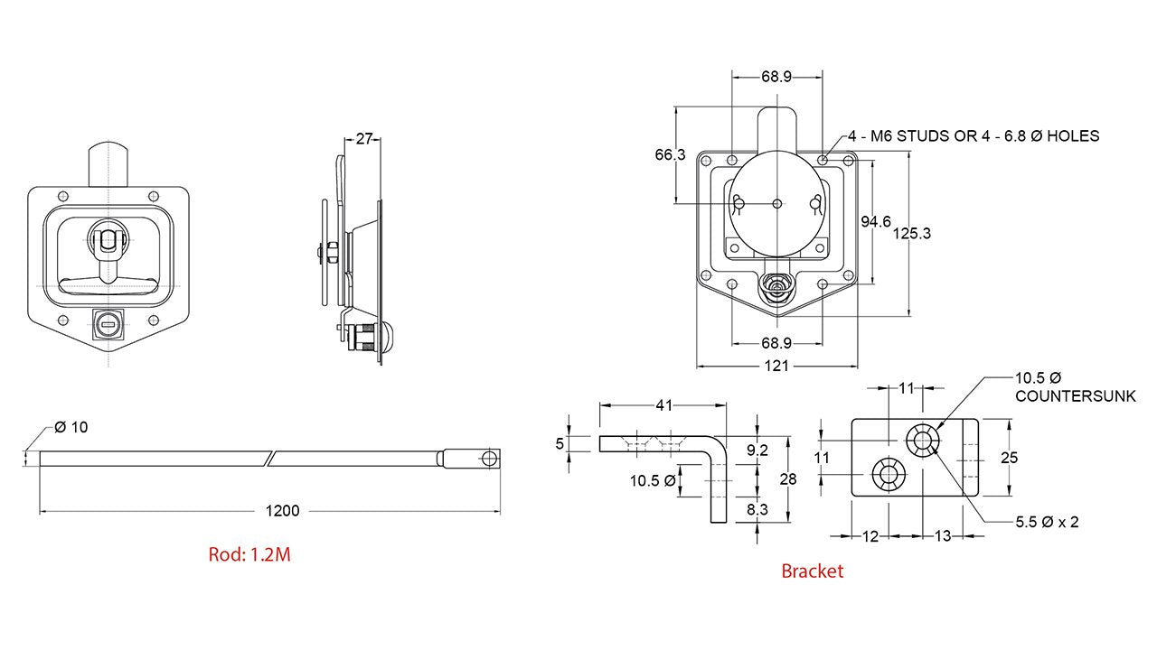 Folding T Handles & Accessories