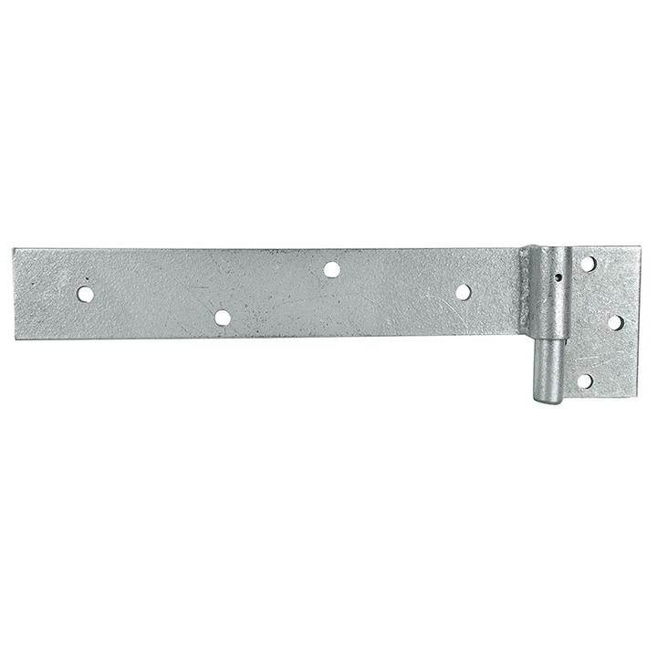 Gate Hinge 300mm Long Strap 16mm Pin Galv Right