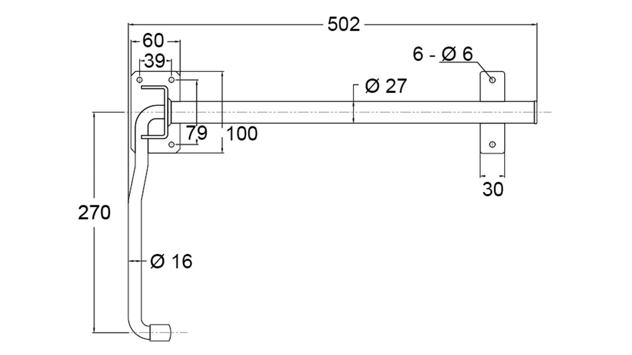 Large Door Retainer To Suit Curtain Sider