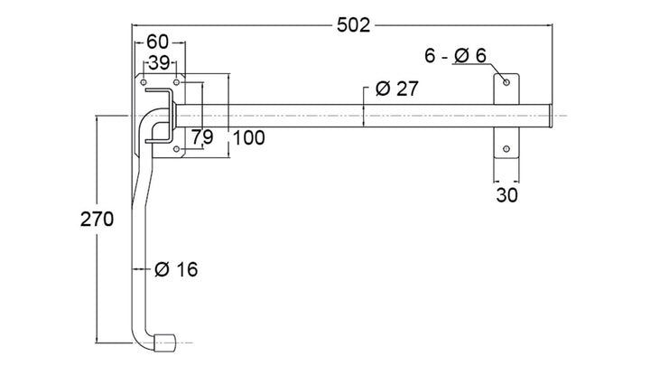 Large Door Retainer To Suit Curtain Sider
