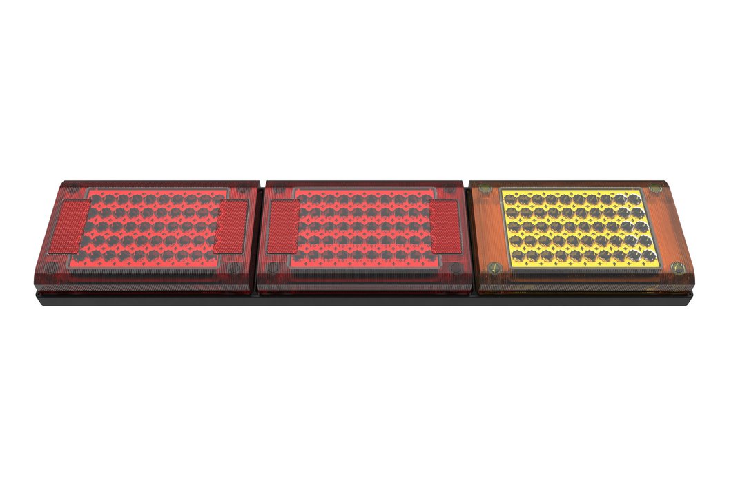 Led Jumbo Triple Red/Red/Amber - 10-30V