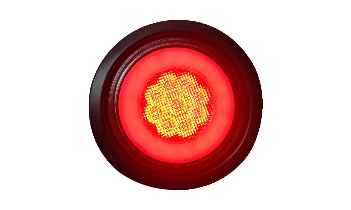4inch Round Tail glow (Red),Stop,  rubber Grommet